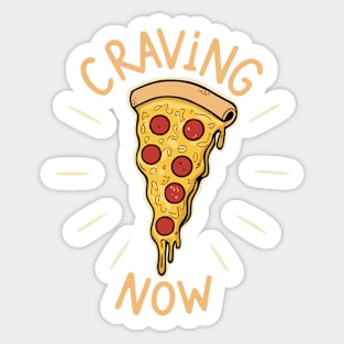 Craving for Pizza Pie Slice Food Sticker